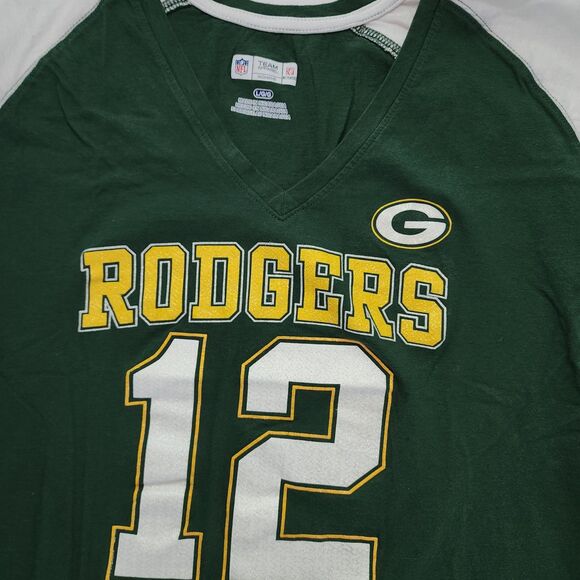 NFL Aaron Rodgers Green Bay Packers Women's Football Jersey Size L - Picture 3 of 5